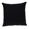 Edge Collections - 22-inch H x 22-inch W x 6-inch D - Black - Floral Embroidered Throw Pillow for Decorative Accent - 1 Piece